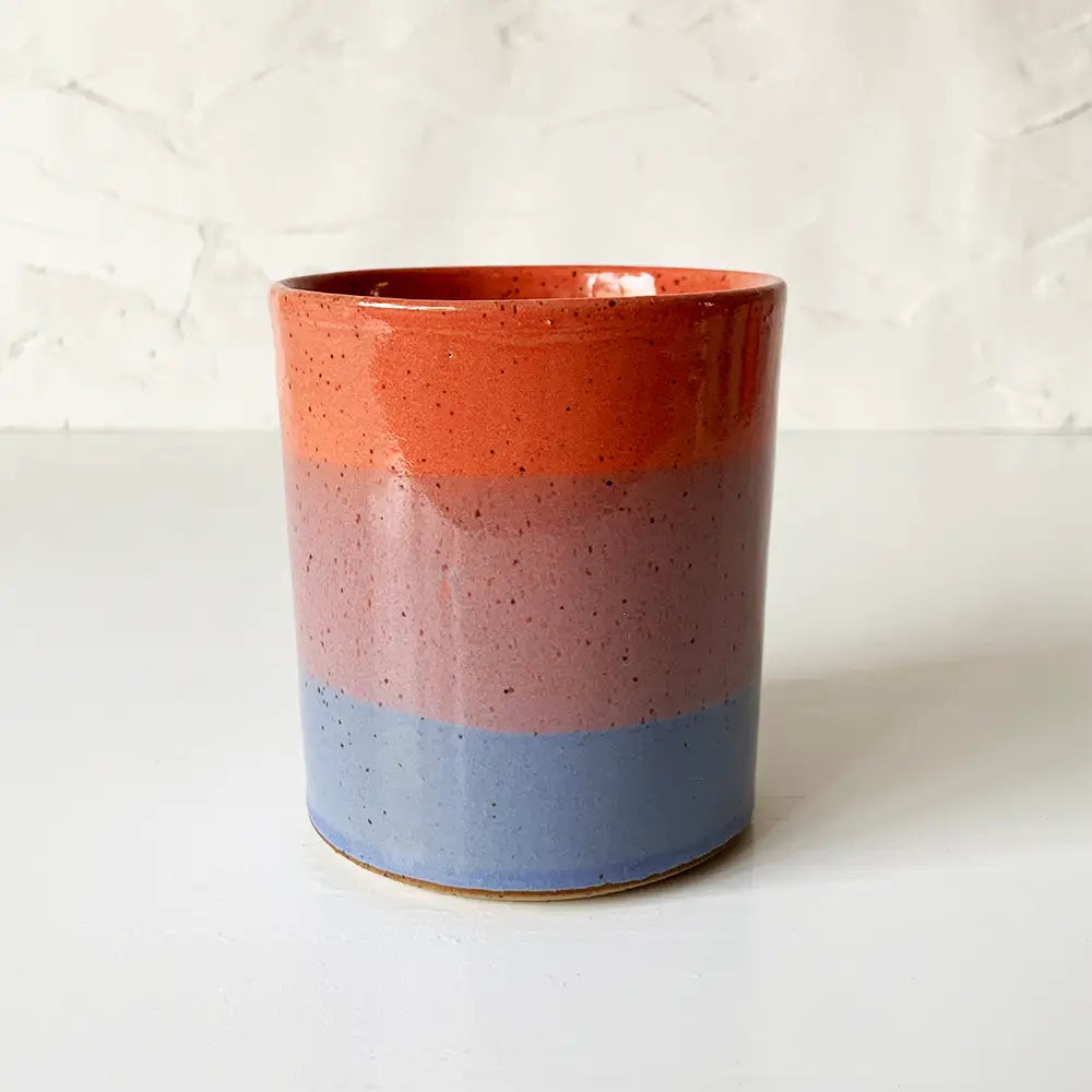 Handmade Ceramic 14 oz Short Tumbler
