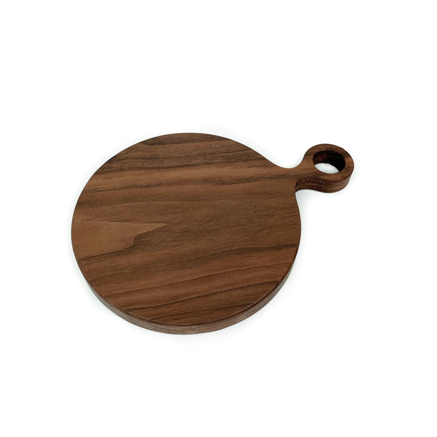 Solid Walnut Wood Round Cutting or Serving Board