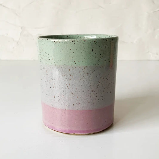 Handmade Ceramic 14 oz Short Tumbler