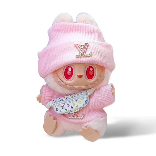 LabubuMania – Outfit LV Pink (Labubu  incluso)